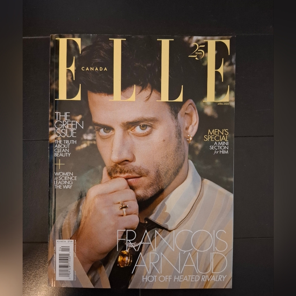 Elle Canada Spring Issue Francois Arnaud Cover 2026 - Picture 2 of 3